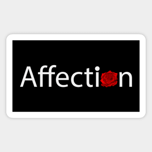 Affection artistic text design Magnet